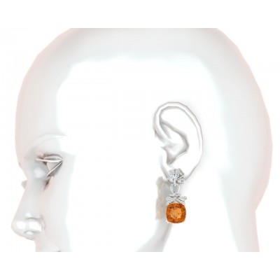 Kate Diamond & Citrine Earrings